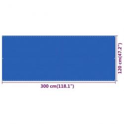 Écran de balcon Bleu 120x300 cm PEHD 310988
