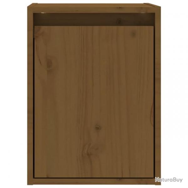 Armoire murale Marron miel 30x30x40 cm Bois de pin massif 813481