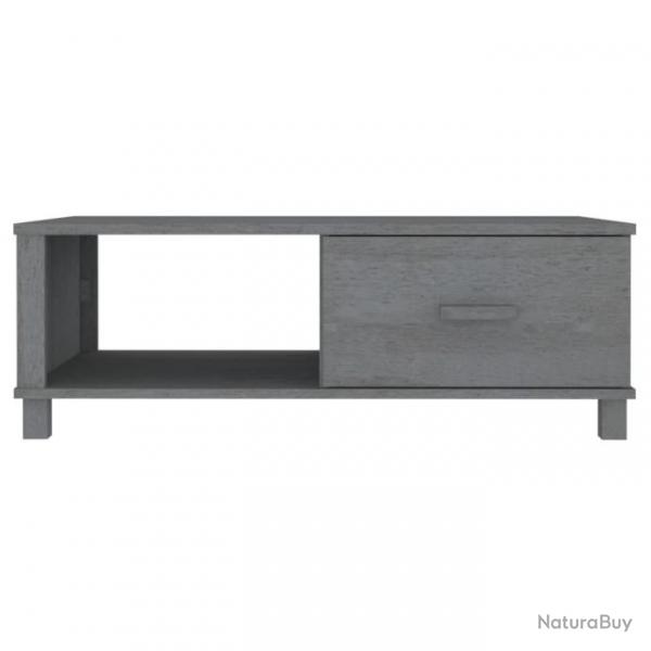 Table basse Gris fonc 100x55x35 cm Bois massif de pin 340454