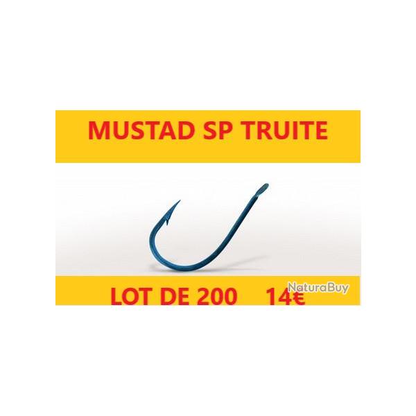 hameons  MUSTAD MATCH SPCIAL TRUITE BLEU  PALETTE N 10 pochette de 25 x 8 soit  200 hameons