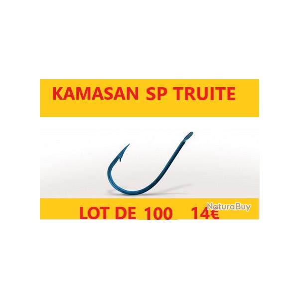 hameons  KAMASAN SOFT BAIT TRUITE BLEU  PALETTE N 8 pochette de 10 x 10 soit  100 hameons