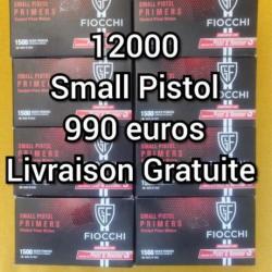 Vente FLASH 12000 amorces Small Pistol Fiocchi livraison offerte Mondial Relay
