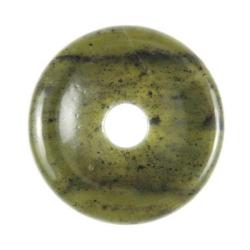 Donut Pi Chinois en jade néphrite pour pendentif 4 cm