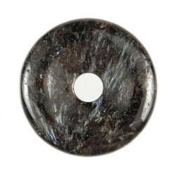 Donut Pi Chinois en astrophyllite pour pendentif 3 cm