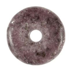 Donut Pi Chinois en lépidolite pour pendentif 3 cm