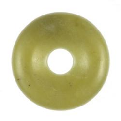 Donut Pi Chinois en serpentine pour pendentif 4 cm