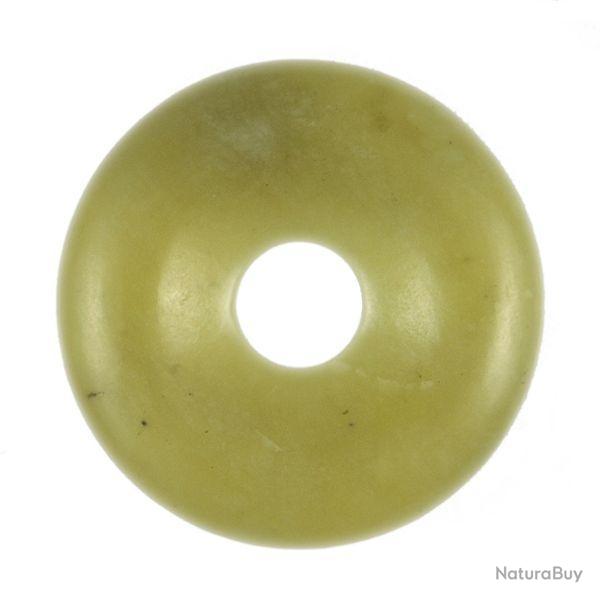 Donut Pi Chinois en serpentine pour pendentif 4 cm