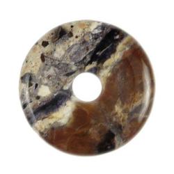 Donut Pi Chinois en tiffany stone pour pendentif 4 cm