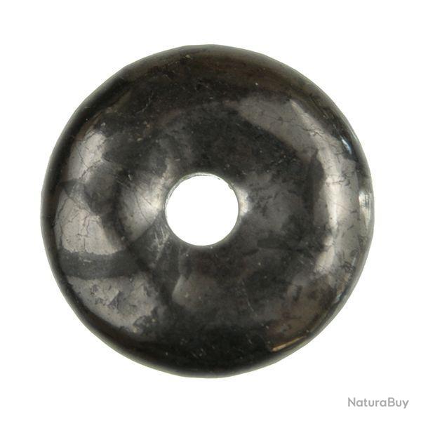 Donut Pi Chinois en shungite pour pendentif 5 cm