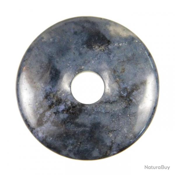 Donut Pi Chinois en dumortierite pour pendentif 3 cm