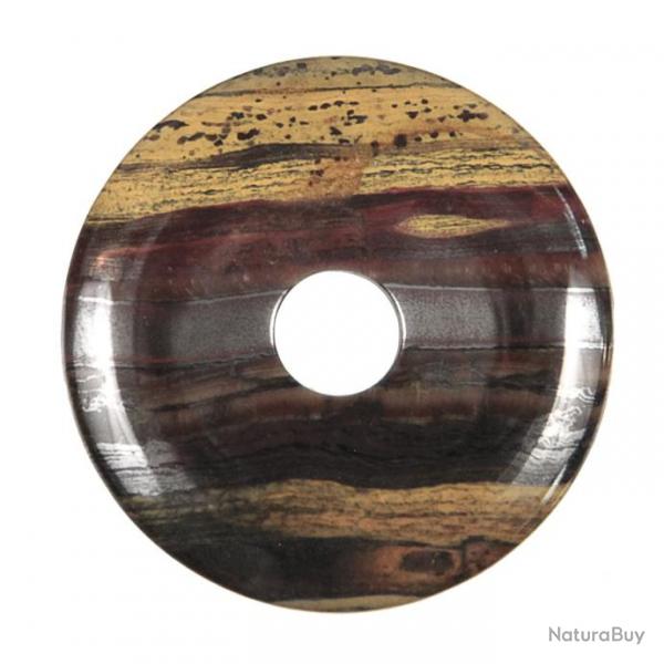 Donut Pi Chinois en oeil de fer pour pendentif 3 cm