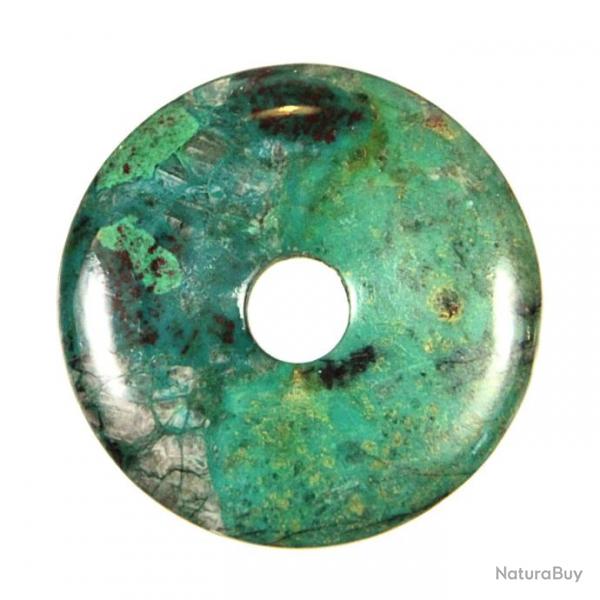 Donut Pi Chinois en chrysocolle pour pendentif 4 cm