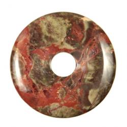 Donut Pi Chinois en rhyolite pour pendentif 3 cm