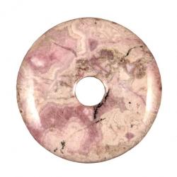 Donut Pi Chinois en rhodocrosite pour pendentif 4 cm