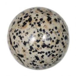 Sphère en jaspe dalmatien 4 cm