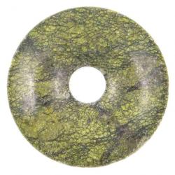Donut Pi Chinois en serpentine mamba stone pour pendentif 4 cm