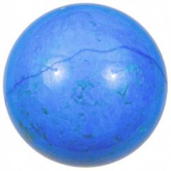 Sphère en howlite teintée bleu 4 cm