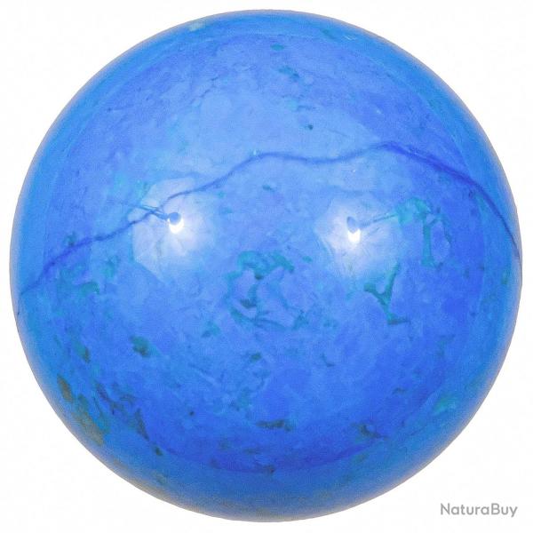 Sphre en howlite teinte bleu 4 cm