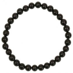 Bracelet en tourmaline noire - perles rondes 8 mm