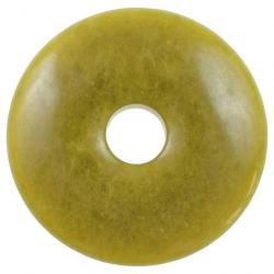 Donut Pi Chinois en jade de Burma pour pendentif 4 cm