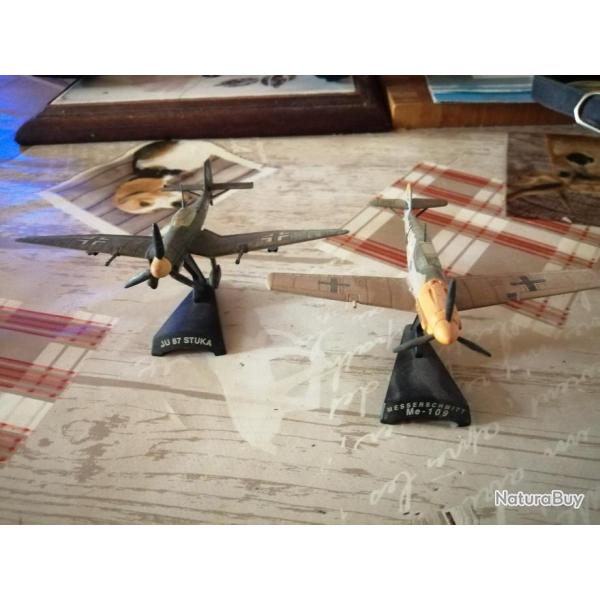 MAQUETTES AVIONS WWII ME 109 ET STUKA