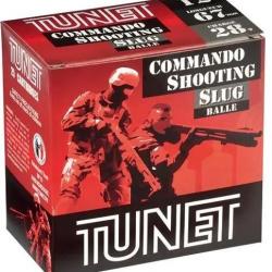 25 CARTOUCHES TUNET COMMANDO SHOOTING SLUG 12/67