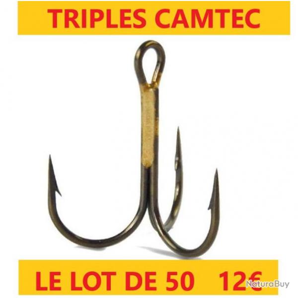 hameons  CAMTEC TRIPLES N 2  pochette de 10 x 5 soit  50 hameons