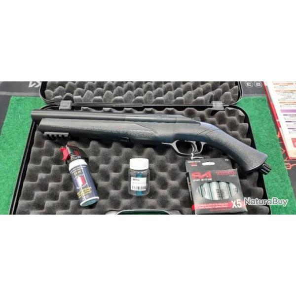 Pack fusil Umarex T4E HDS cal.68 +malette+billes+recharges CO2+bombe dfense CS80