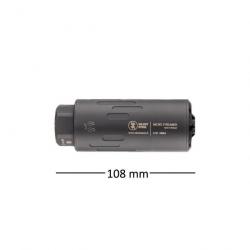 Modérateur Micro Streamer SILENT STEEL Noir 1/2X28 UNEF cal 30 / .300/ .308