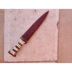 Couteau de chasse africain 26 cm de lame, 39cm de longueur totale