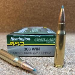 Cartouches Remington Core-Lokt Tipped - C/308 Win - 180 grains- New !!!