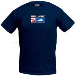 T-Shirt Pelagic Deluxe Logo Bleu Marine S