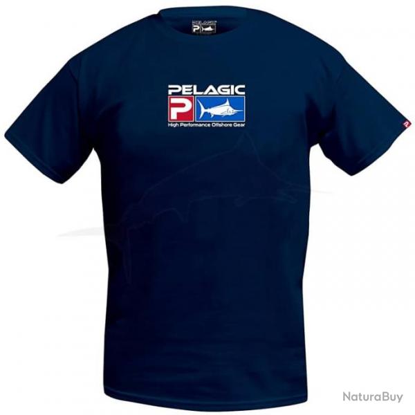 T-Shirt Pelagic Deluxe Logo Bleu Marine S