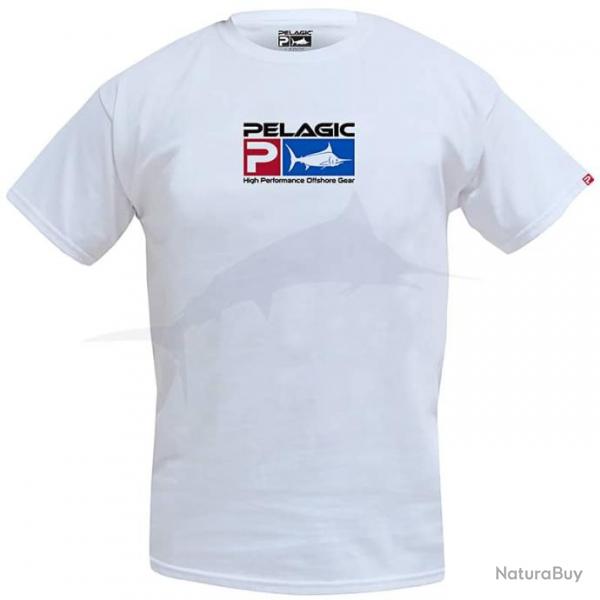 T Shirt Pelagic Deluxe Logo Blanc