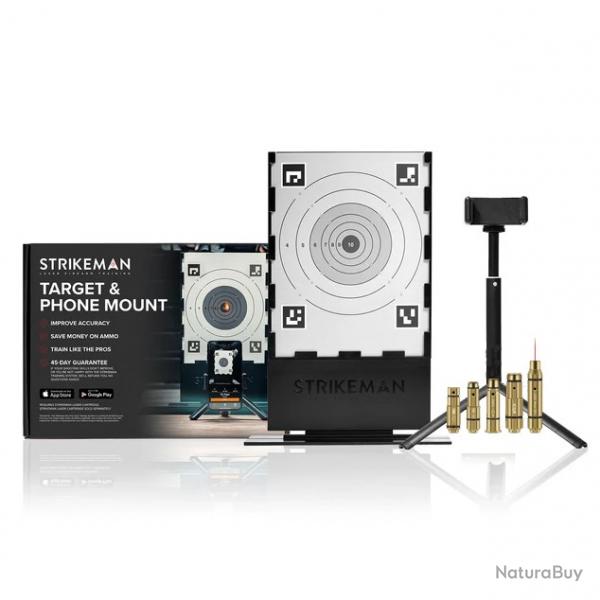 Nouvelle CIBLE TIR  SEC STRIKEMAN kit d'entranement avec cartouche laser  Calibre 9x19