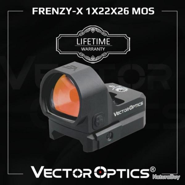 PROMO!! Vector Optics Red Dot Frenzy-x 1x22x26 Viseur Point Rouge Lunette de Vise Chasse Airsoft