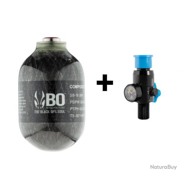 Pack bouteille BO Manufacture Kevlar 0,5L + rgulateur Dye 4500 PSI