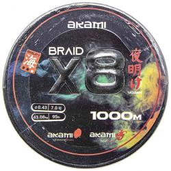 Akami Tresse Yoake X8 Multicolore 95lb