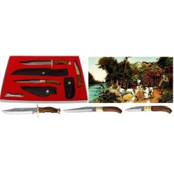 Coffret couteaux de chasse 7 pièces