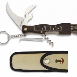 Couteau à champignon+ housse Lame 7.3 cm 10592