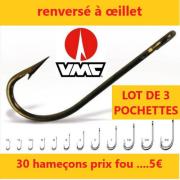 10 Hameçons VMC 9408 BZ N°6 – Palette, Pêche Rivière, Neufs