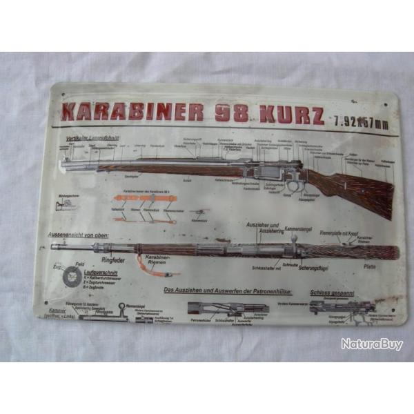 Plaque : Mauser K98 .