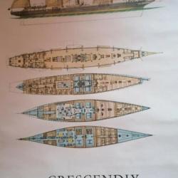 affiche ancienne crescendix publicite labo roussel : collection poster bateau 11