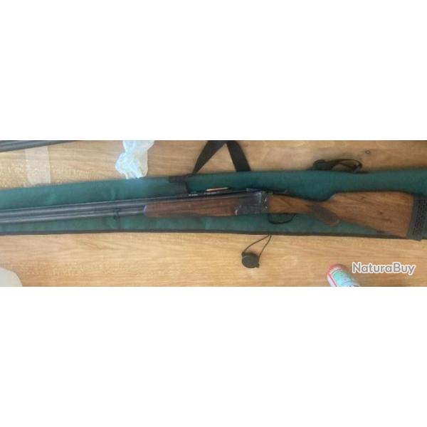 fusil merkel superpos 12/70, platines jaspes.