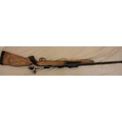 Carabine de chasse à verrou calibre 7x64, culasse et boîtier Mauser Kar 98k cross à jour, LT 114cm
