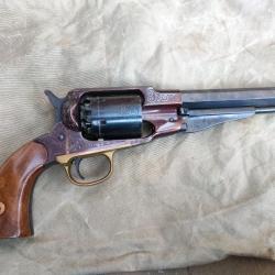 Revolver Gami calibre 36 à poudre noire , gravé ( copie Remington )