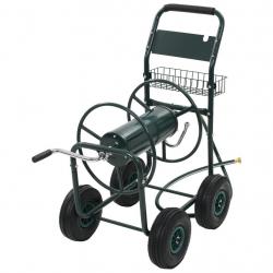 Chariot dévidoir avec connecteur de tuyau 1/2" 75 m acier 02_0003639