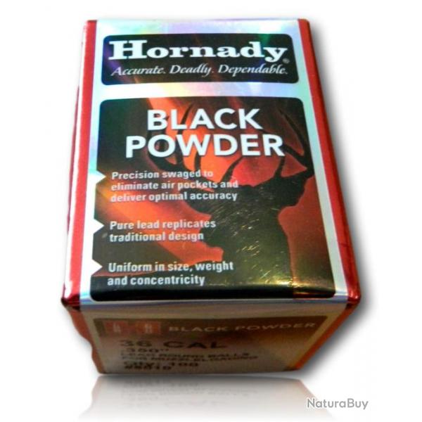 BALLE HORNADY BLACK POWDER 36 375 6020