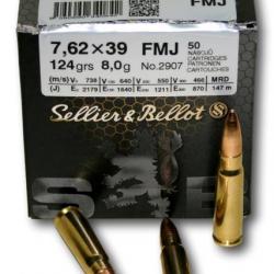 7.62X39 SB 124 GR FMJ BTE 50