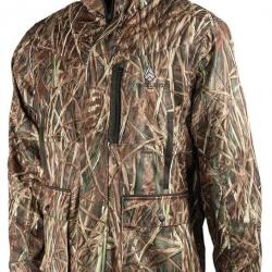 Veste De Chasse Chaude Polaire Treeland Camo Roseaux